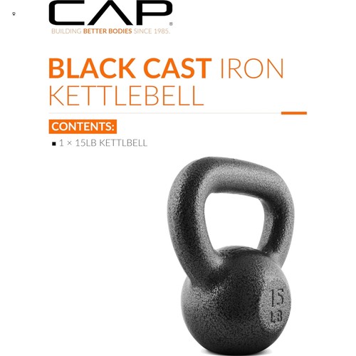 Cast iron kettlebell singles - iron,