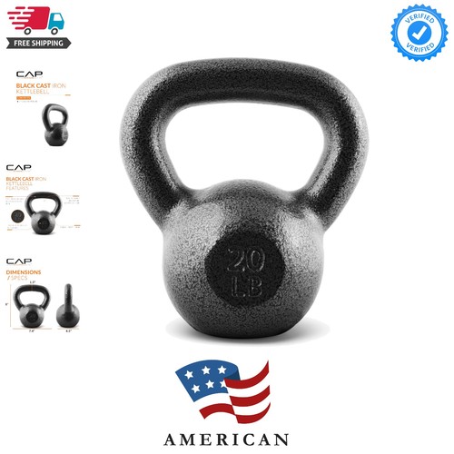 Cast iron kettlebell singles - iron,